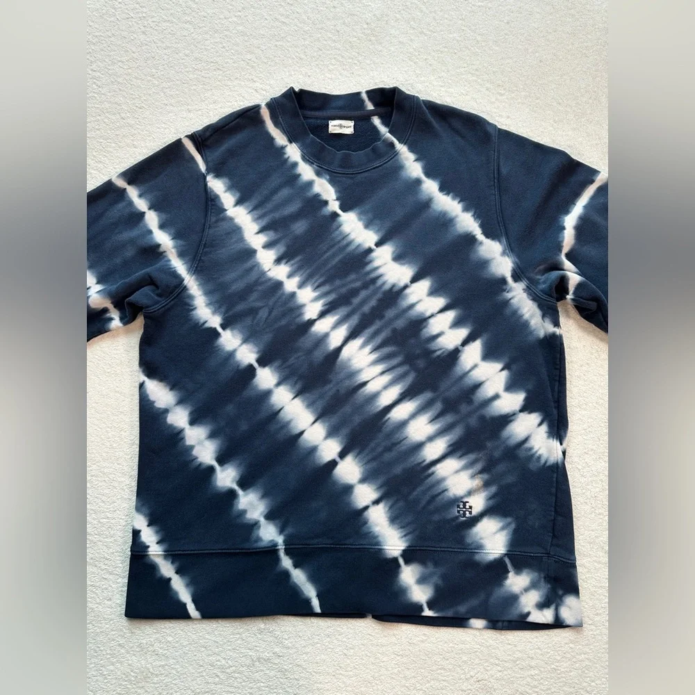 Tory Sport Tie-Dye Print Crew Neck Sweatshirt‎ Womens small pullover